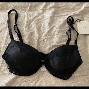 NWT LA Perla Black Bra, 34C